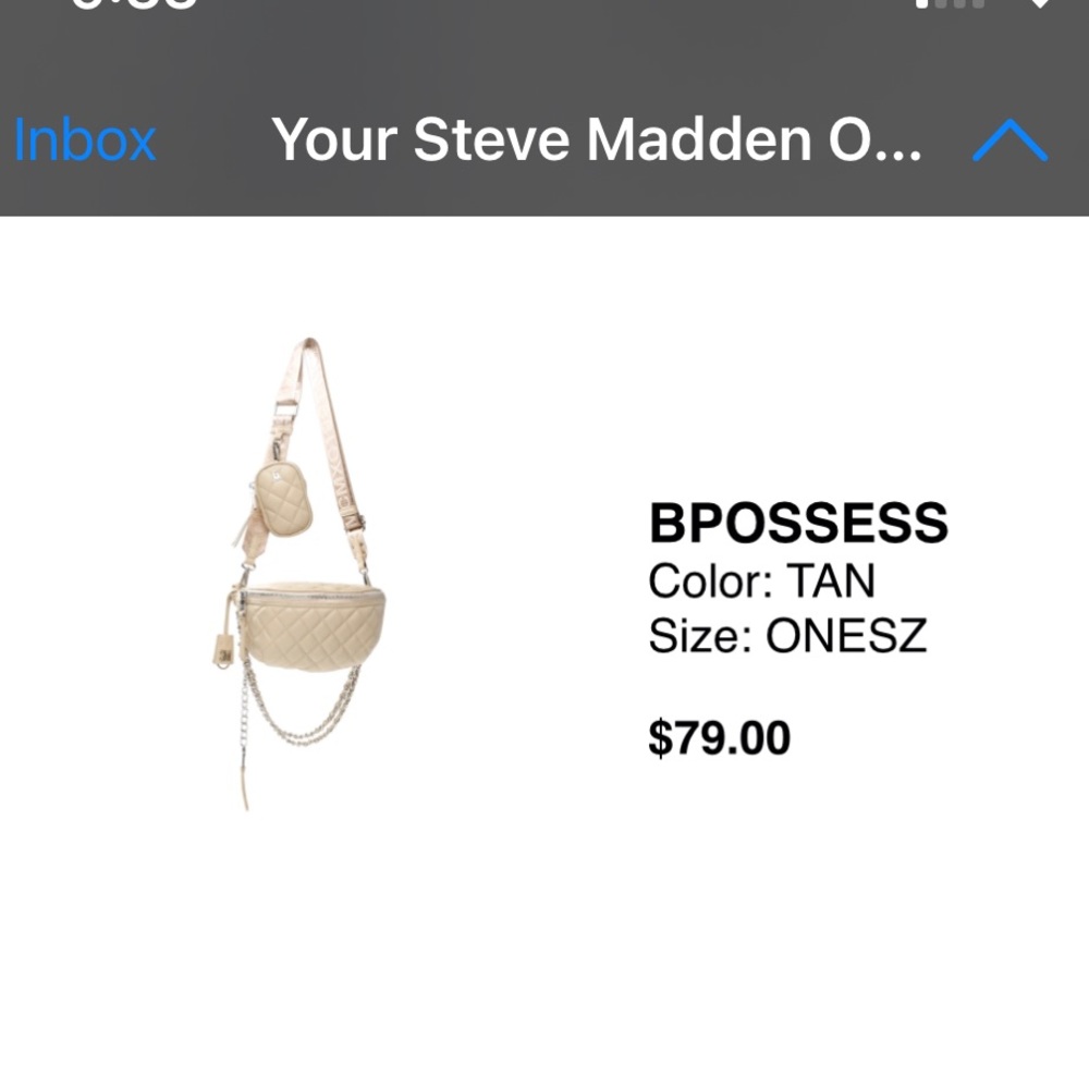 Steve Madden Tan Crossbody Bag
